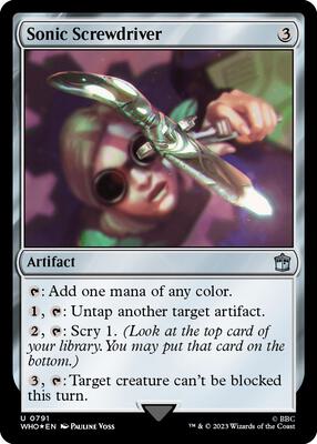 Sonic Screwdriver (0791) (Surge Foil) card from Universes Beyond: Doctor Who