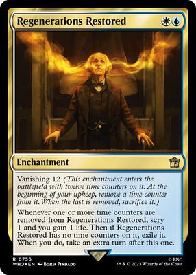 Regenerations Restored (Surge Foil) card from Universes Beyond: Doctor Who