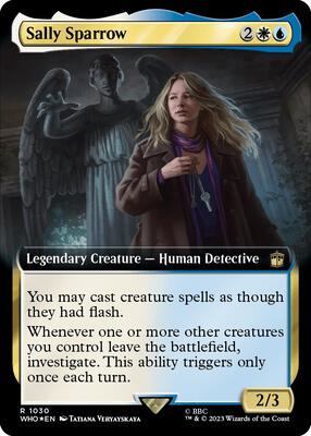 Sally Sparrow (Extended Art) (Surge Foil) card from Universes Beyond: Doctor Who