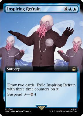 Inspiring Refrain (Extended Art) (Surge Foil) card from Universes Beyond: Doctor Who