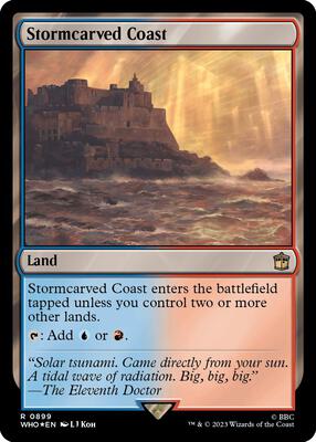 Stormcarved Coast (Surge Foil) card from Universes Beyond: Doctor Who