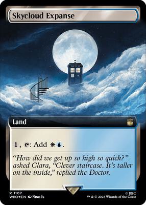 Skycloud Expanse (Extended Art) (Surge Foil) card from Universes Beyond: Doctor Who