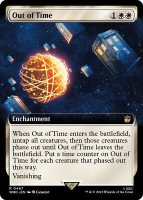 Out of Time (Extended Art) card from Universes Beyond: Doctor Who