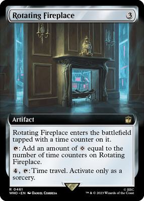 Rotating Fireplace (Extended Art) card from Universes Beyond: Doctor Who