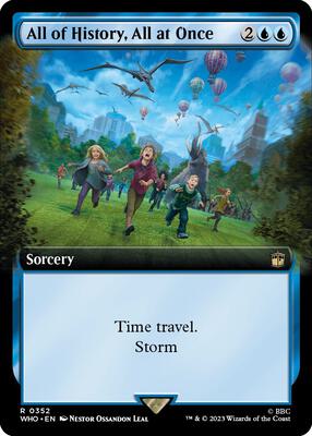 All of History, All at Once (Extended Art) card from Universes Beyond: Doctor Who