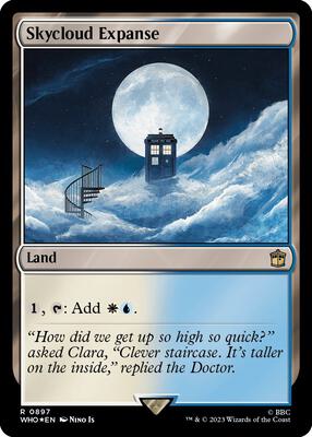 Skycloud Expanse (Surge Foil) card from Universes Beyond: Doctor Who