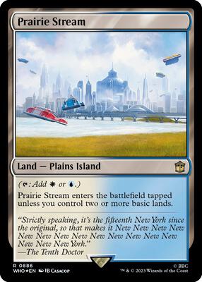 Prairie Stream (Surge Foil) card from Universes Beyond: Doctor Who