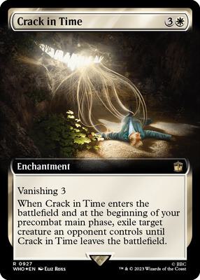 Crack in Time (Extended Art) (Surge Foil) card from Universes Beyond: Doctor Who