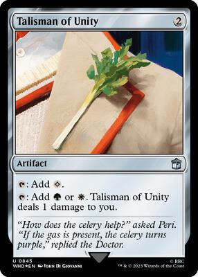 Talisman of Unity (Surge Foil) card from Universes Beyond: Doctor Who