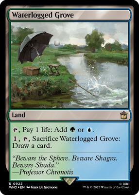 Waterlogged Grove (Surge Foil) card from Universes Beyond: Doctor Who