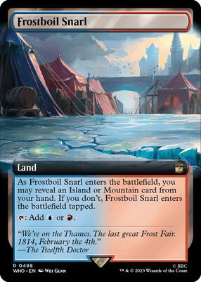 Frostboil Snarl (Extended Art) card from Universes Beyond: Doctor Who