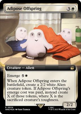 Adipose Offspring (Extended Art) (Surge Foil) card from Universes Beyond: Doctor Who