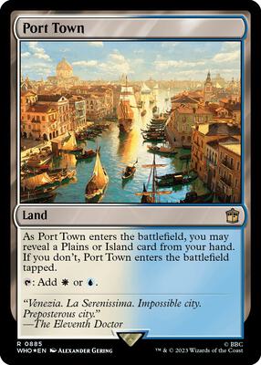 Port Town (Surge Foil) card from Universes Beyond: Doctor Who