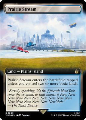 Prairie Stream (Extended Art) (Surge Foil) card from Universes Beyond: Doctor Who