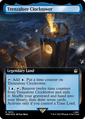Trenzalore Clocktower (Extended Art) (Surge Foil) card from Universes Beyond: Doctor Who
