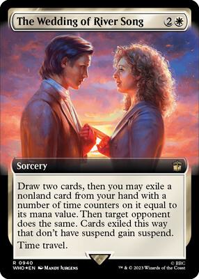 The Wedding of River Song (Extended Art) (Surge Foil) card from Universes Beyond: Doctor Who