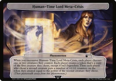 Human-Time Lord Meta-Crisis card from Planechase: Universes Beyond: Doctor Who