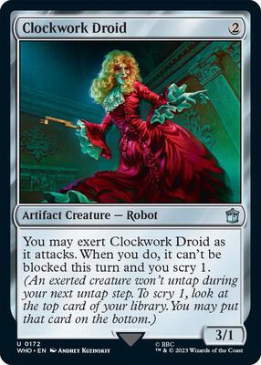 Clockwork Droid card from Universes Beyond: Doctor Who