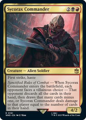 Sycorax Commander card from Universes Beyond: Doctor Who