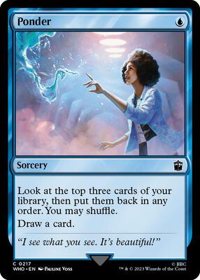 Ponder card from Universes Beyond: Doctor Who