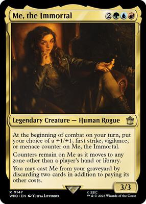 Me, the Immortal card from Universes Beyond: Doctor Who