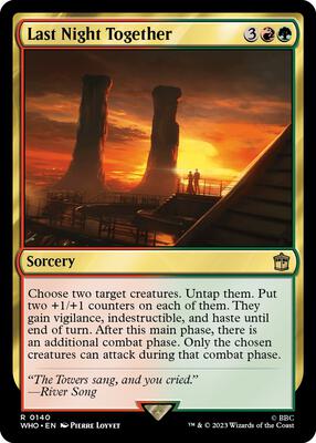 Last Night Together card from Universes Beyond: Doctor Who