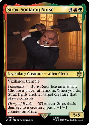 Strax, Sontaran Nurse card from Universes Beyond: Doctor Who