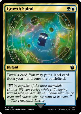 Growth Spiral card from Universes Beyond: Doctor Who