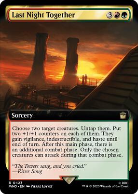 Last Night Together (Extended Art) card from Universes Beyond: Doctor Who