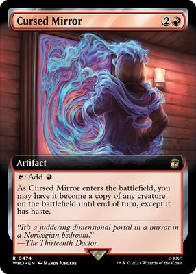 Cursed Mirror (Extended Art) card from Universes Beyond: Doctor Who