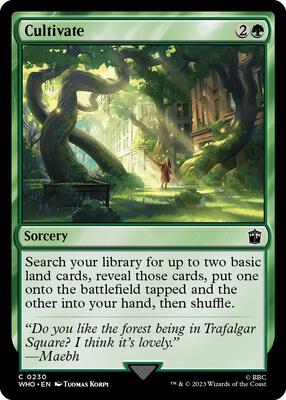 Cultivate card from Universes Beyond: Doctor Who