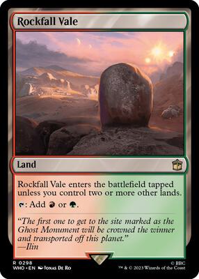 Rockfall Vale card from Universes Beyond: Doctor Who