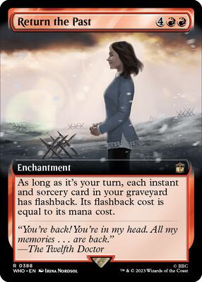 Return the Past (Extended Art) card from Universes Beyond: Doctor Who