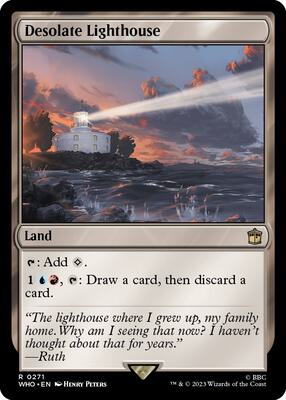 Desolate Lighthouse card from Universes Beyond: Doctor Who