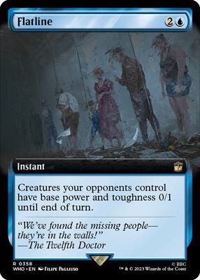 Flatline (Extended Art) card from Universes Beyond: Doctor Who
