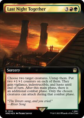 Last Night Together (Extended Art) (Surge Foil) card from Universes Beyond: Doctor Who