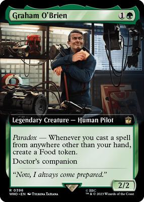 Graham O'Brien (Extended Art) card from Universes Beyond: Doctor Who