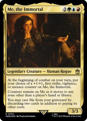 Me, the Immortal (Surge Foil) card from Universes Beyond: Doctor Who