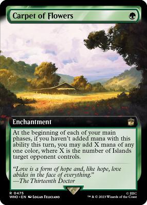 Carpet of Flowers (Extended Art) card from Universes Beyond: Doctor Who