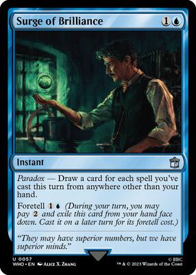 Surge of Brilliance card from Universes Beyond: Doctor Who