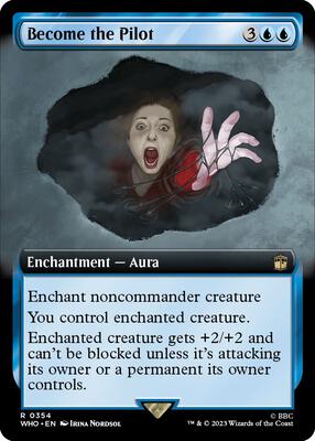 Become the Pilot (Extended Art) card from Universes Beyond: Doctor Who
