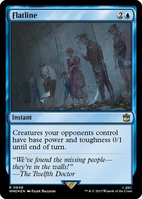 Flatline (Surge Foil) card from Universes Beyond: Doctor Who
