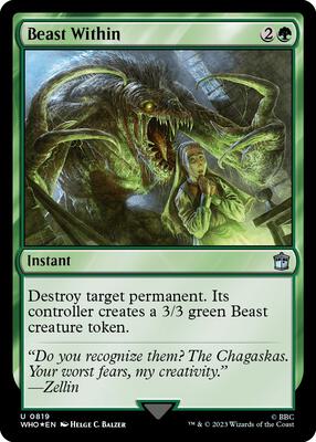 Beast Within (Surge Foil) card from Universes Beyond: Doctor Who