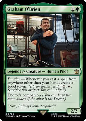Graham O'Brien (Surge Foil) card from Universes Beyond: Doctor Who