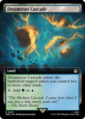 Dreamroot Cascade (Extended Art) card from Universes Beyond: Doctor Who