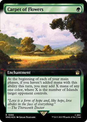 Carpet of Flowers (Extended Art) (Surge Foil) card from Universes Beyond: Doctor Who