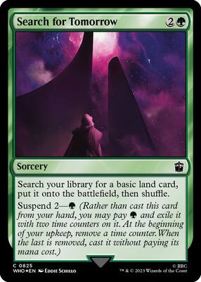 Search for Tomorrow (Surge Foil) card from Universes Beyond: Doctor Who
