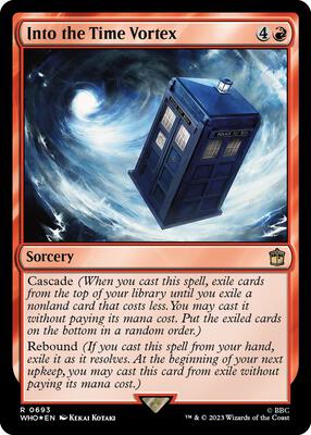 Into the Time Vortex (Surge Foil) card from Universes Beyond: Doctor Who