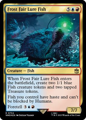 Frost Fair Lure Fish (Surge Foil) card from Universes Beyond: Doctor Who
