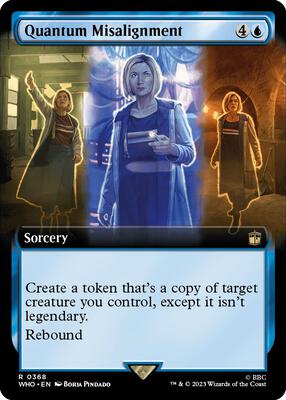 Quantum Misalignment (Extended Art) card from Universes Beyond: Doctor Who